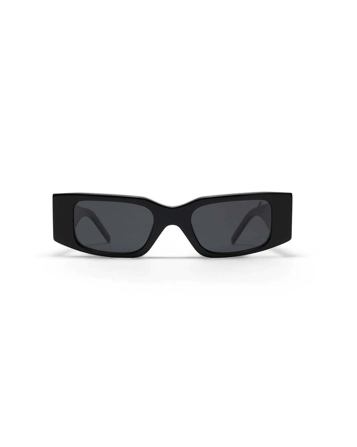 Vintage-Inspired Acetate Polarised Sunglasses – Black/Grey – view 2