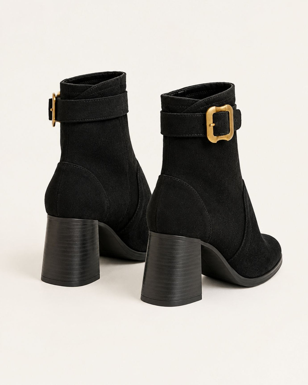 Square Toe Cowhide Suede Ankle Boots with 7cm Heel – view 5