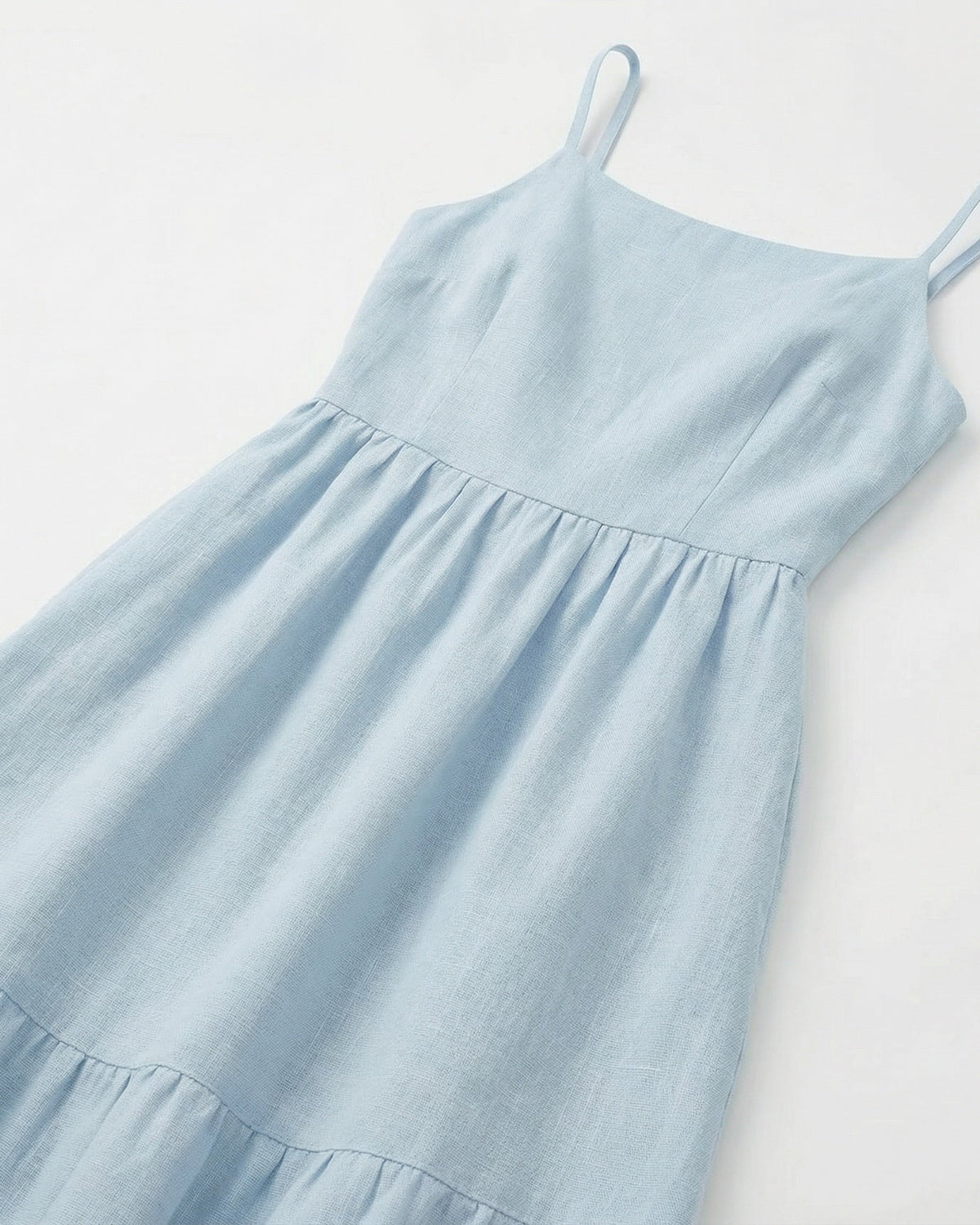 Rhi Linen Blend A-Line Suspender Mini Dress with Adjustable Straps – view 13