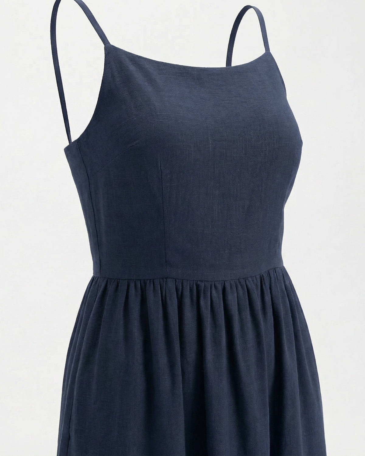 Rhi Linen Blend A-Line Suspender Mini Dress with Adjustable Straps – view 9