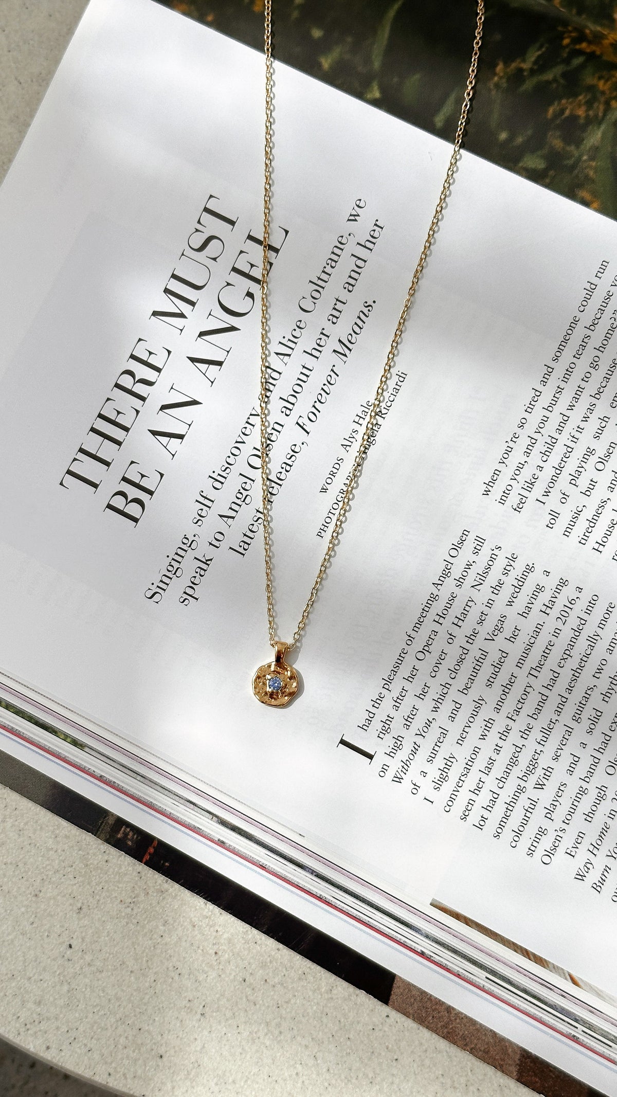 September Birthstone 18K Gold-Plated Chain Necklace – Sapphire – view 6