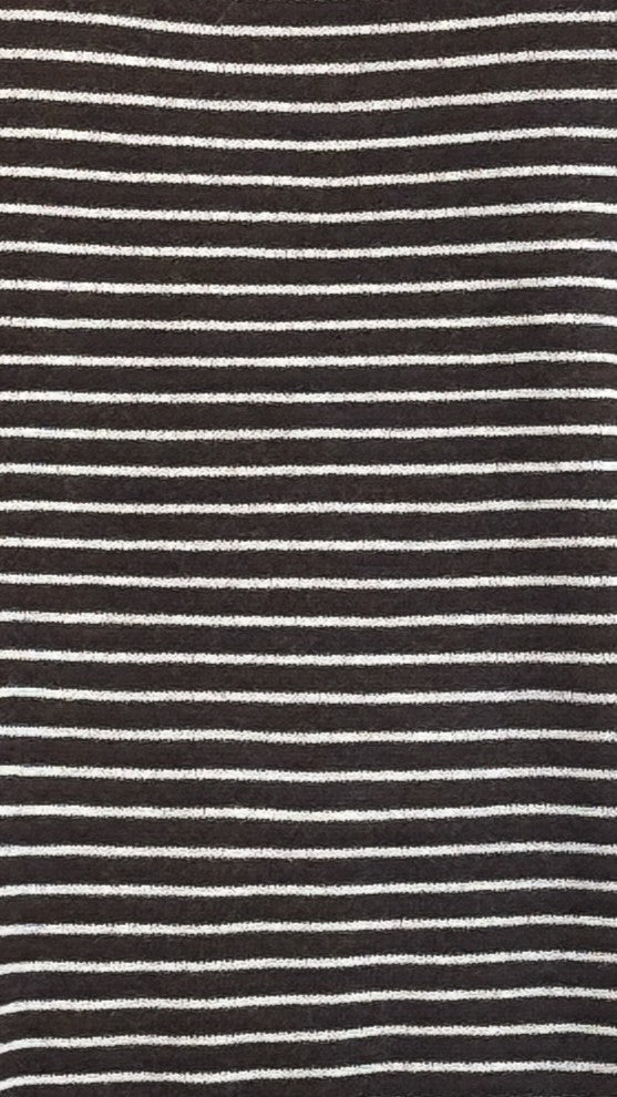 Ishana Crew Neck Relaxed Soft Knit Long Sleeve Top – Brown Stripe – view 5