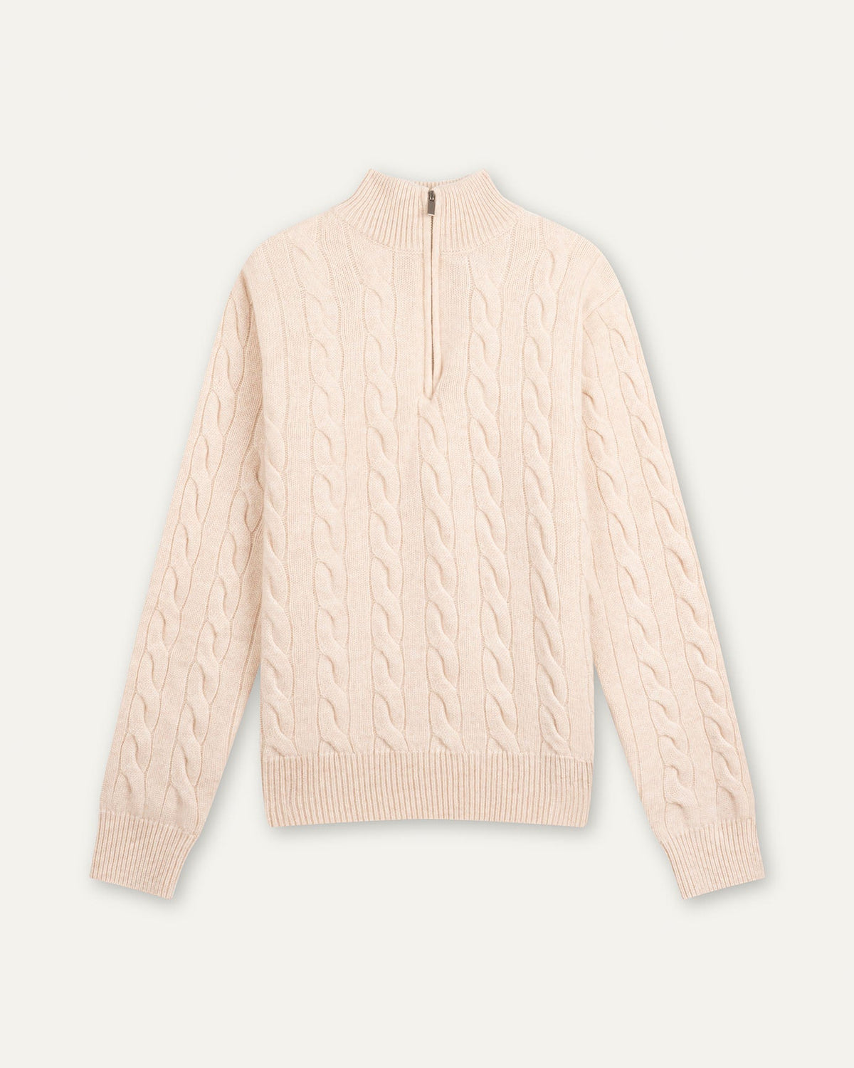 100% Cashmere Lightweight Zip Turtleneck Jumper – view 12