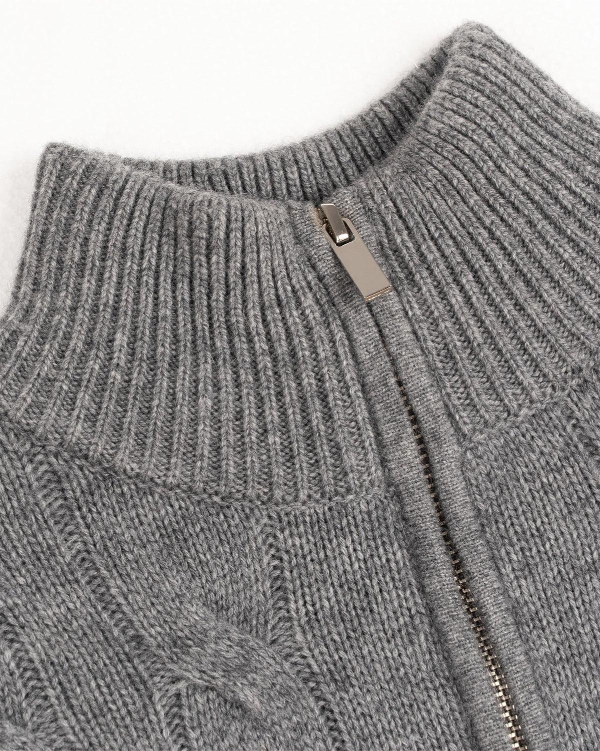 100% Cashmere Lightweight Zip Turtleneck Jumper – view 8