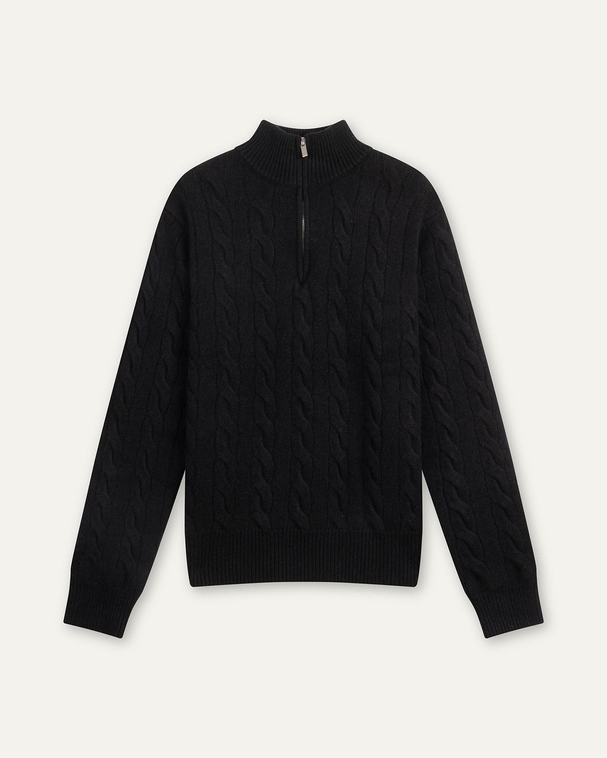100% Cashmere Lightweight Zip Turtleneck Jumper – view 17