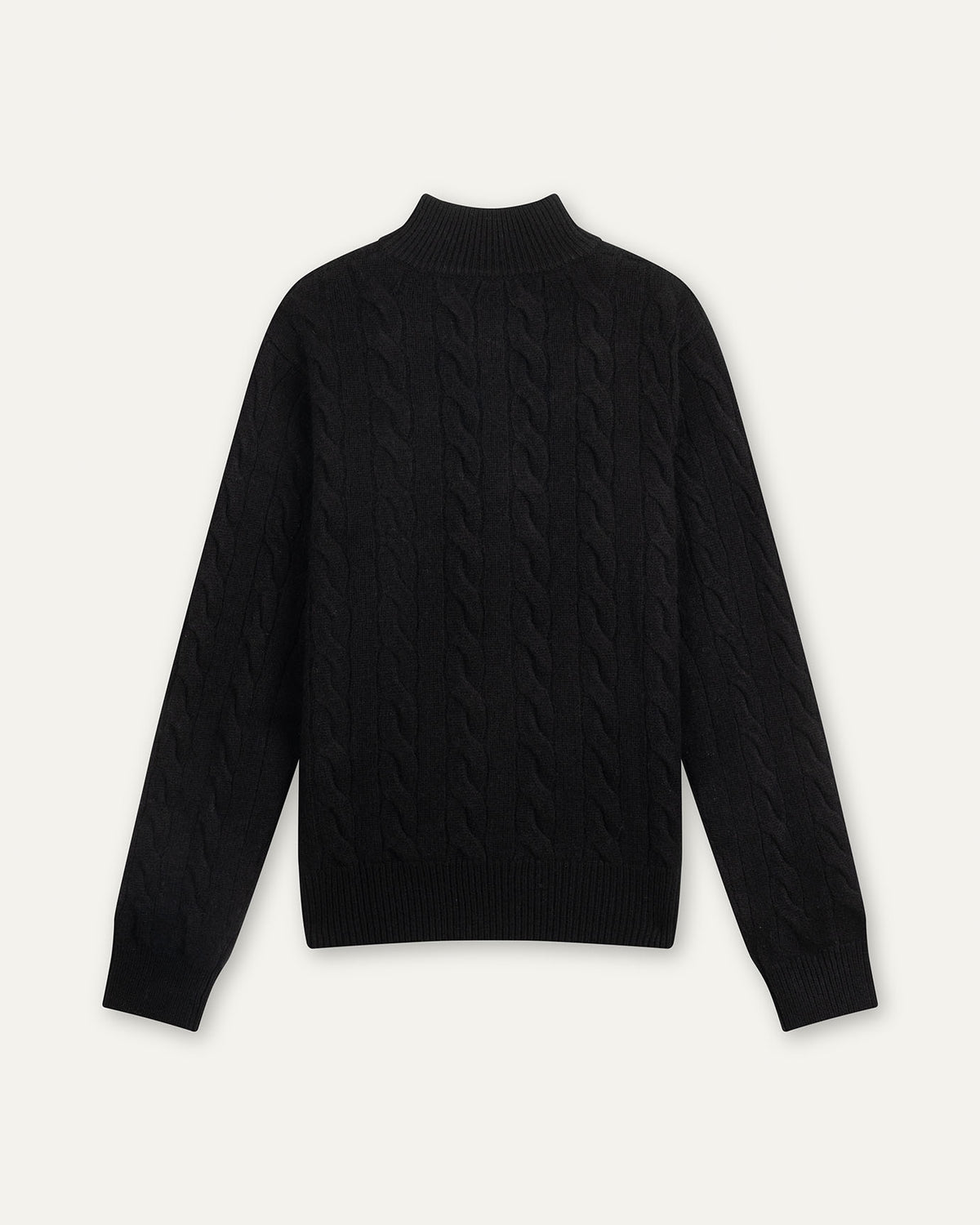 100% Cashmere Lightweight Zip Turtleneck Jumper – view 20