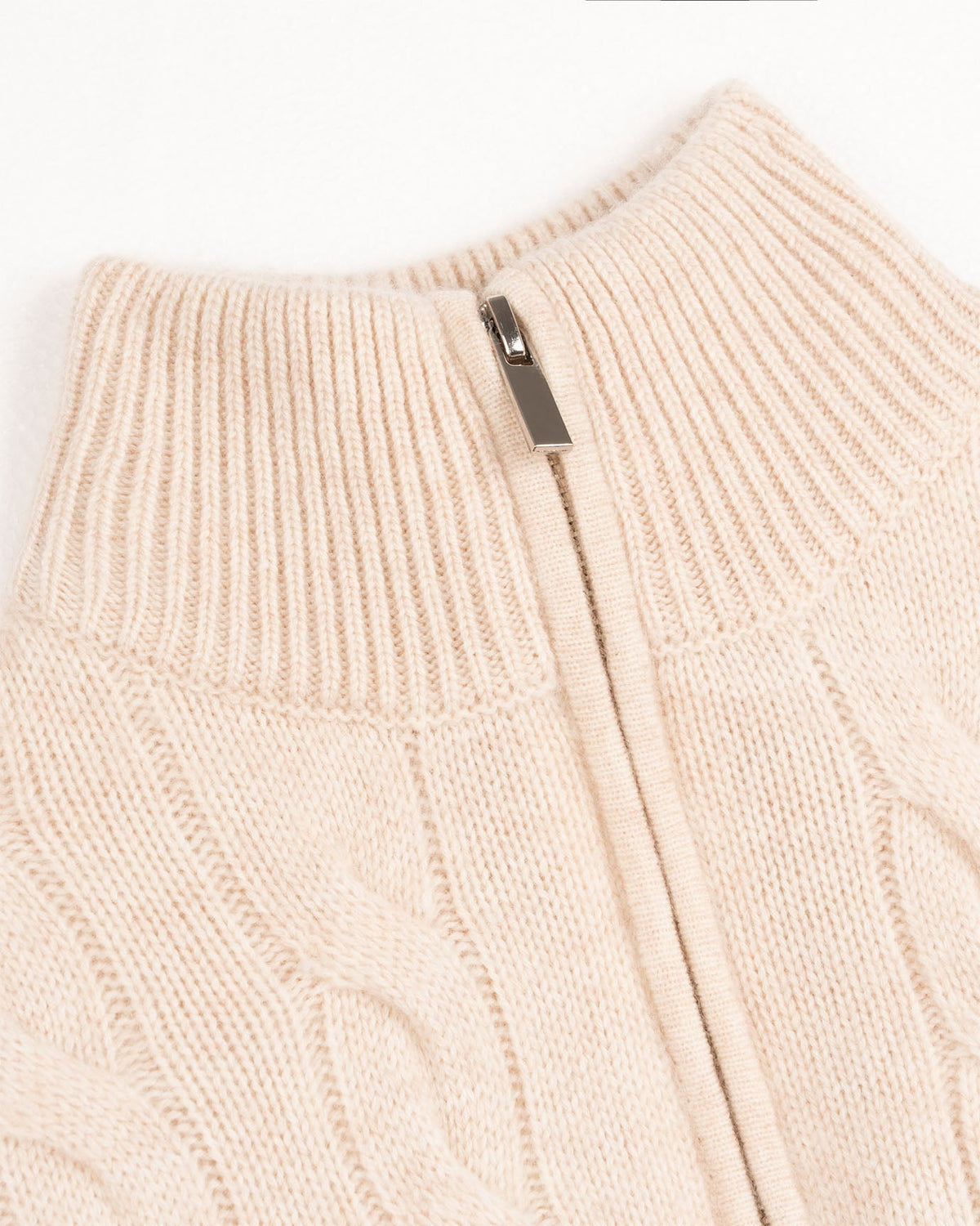 100% Cashmere Lightweight Zip Turtleneck Jumper – view 14