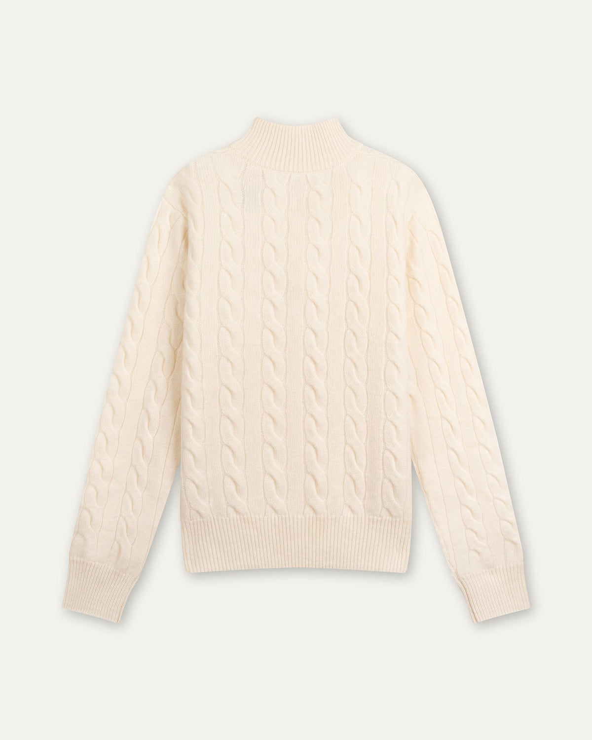 100% Cashmere Lightweight Zip Turtleneck Jumper – view 4