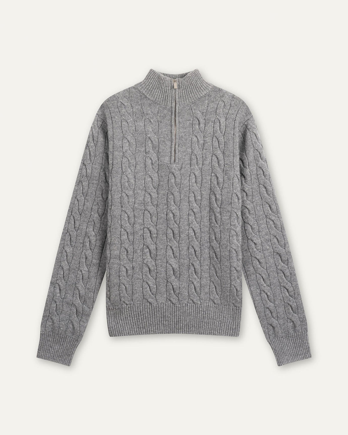 100% Cashmere Lightweight Zip Turtleneck Jumper – view 7