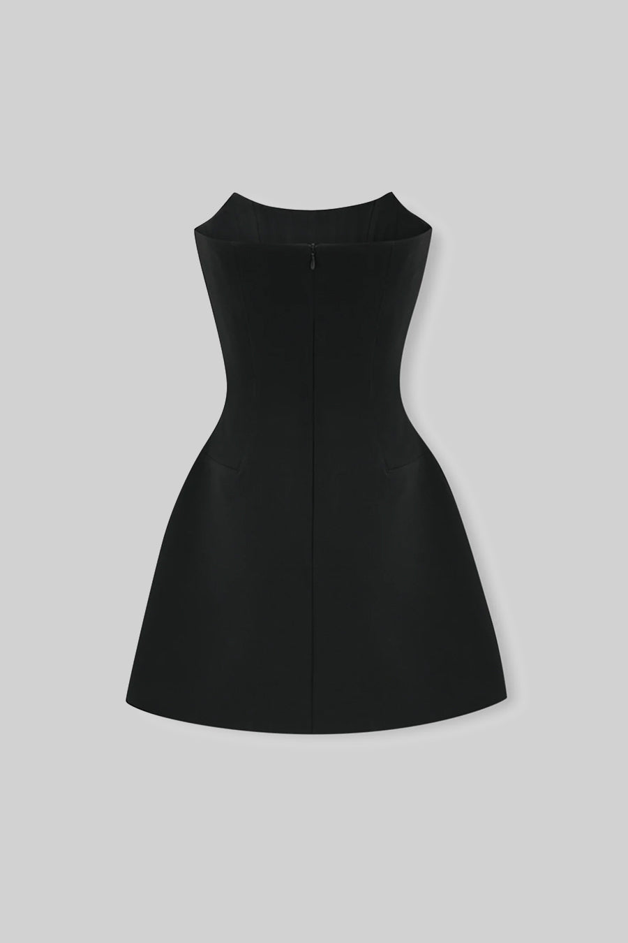 Strapless Crystal Embellished Fitted Mini Dress – Black