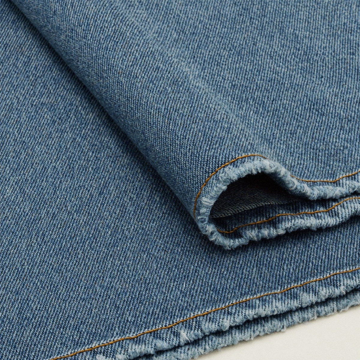 Blue denim close-up
