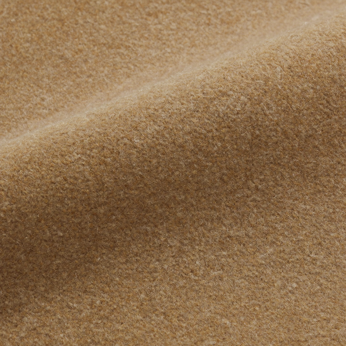 Camel wool coating close-up