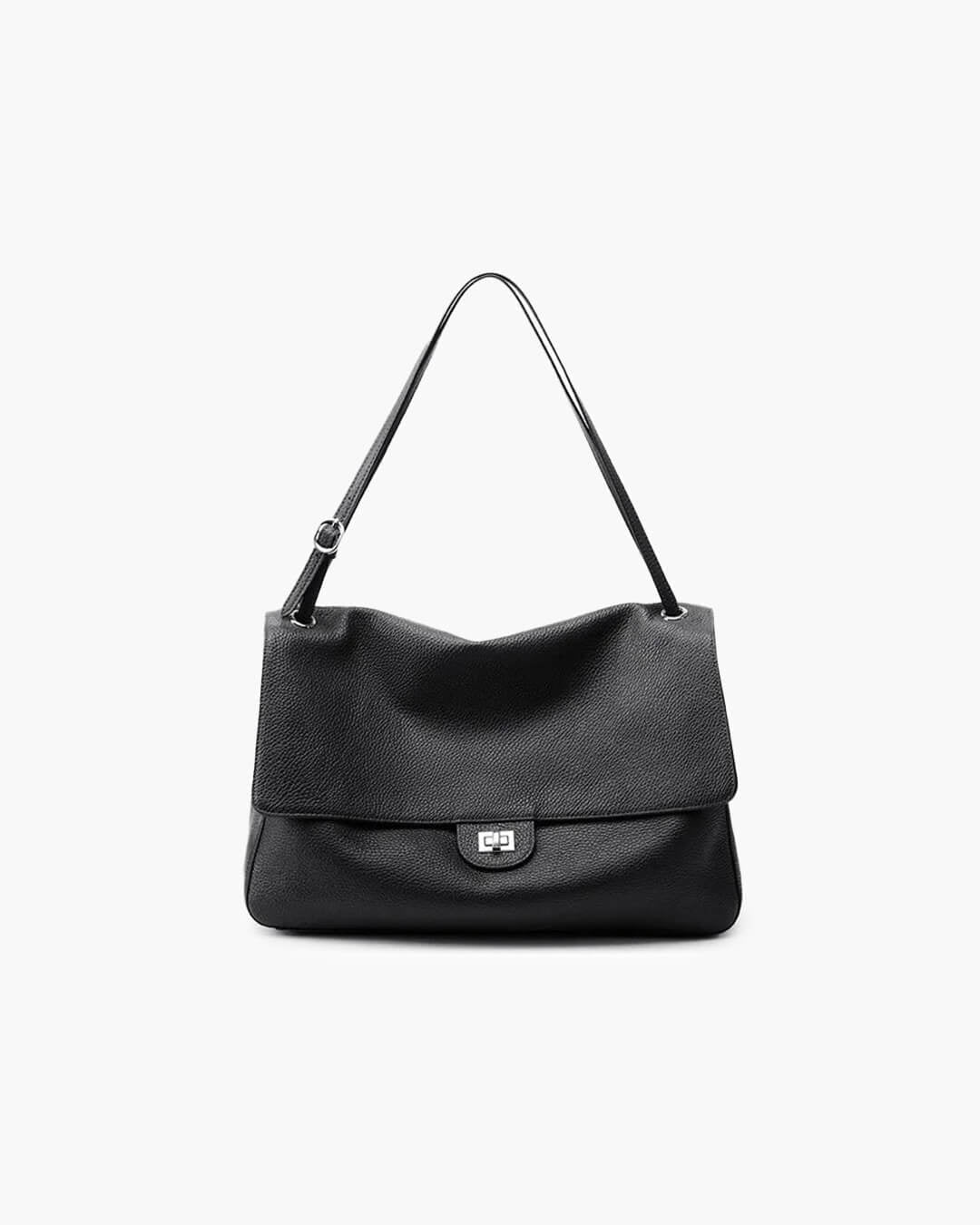Alicia Structured Commuting Tote Bag with Tablet Compartment – Black – view 1