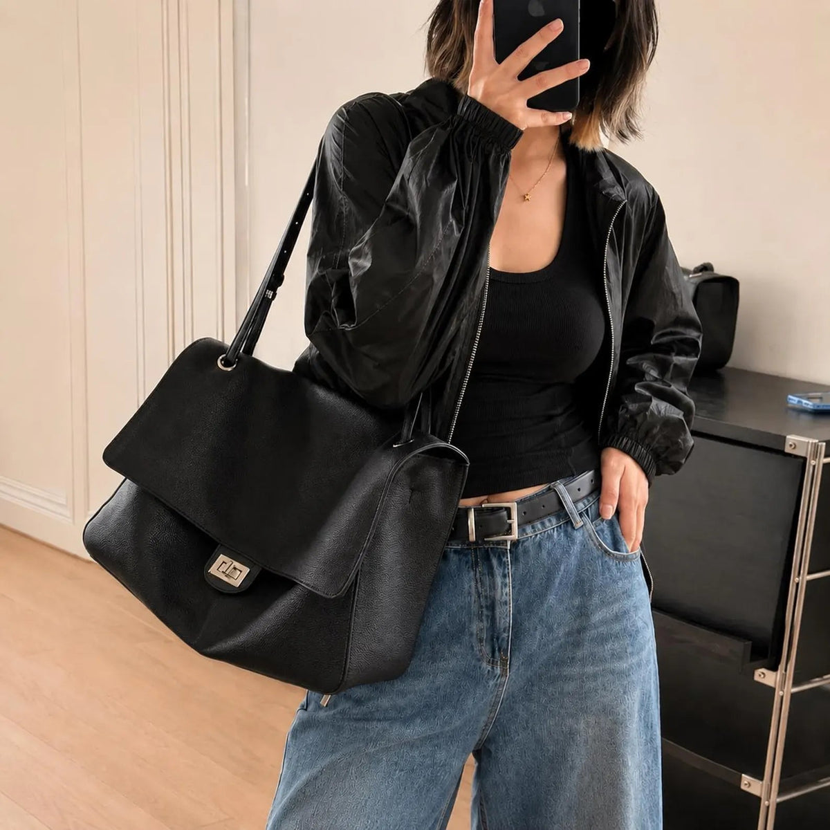 Alicia Structured Commuting Tote Bag with Tablet Compartment