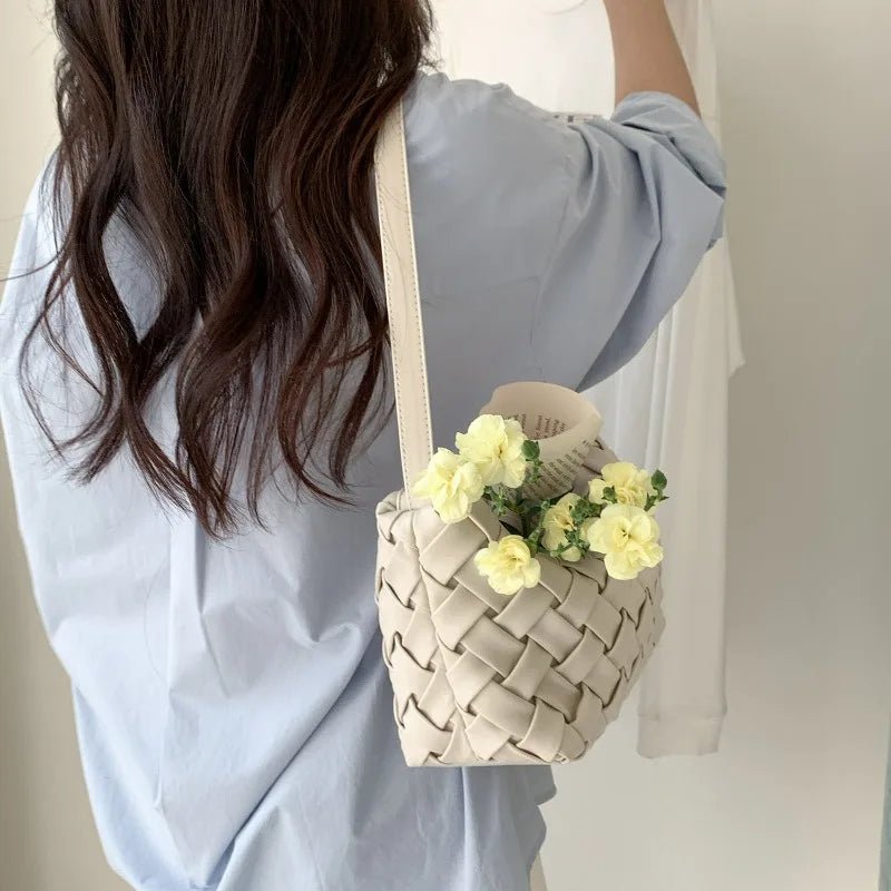 Angela Minimalist Vegan Leather Hobo Shoulder Bag with Zip – view 10