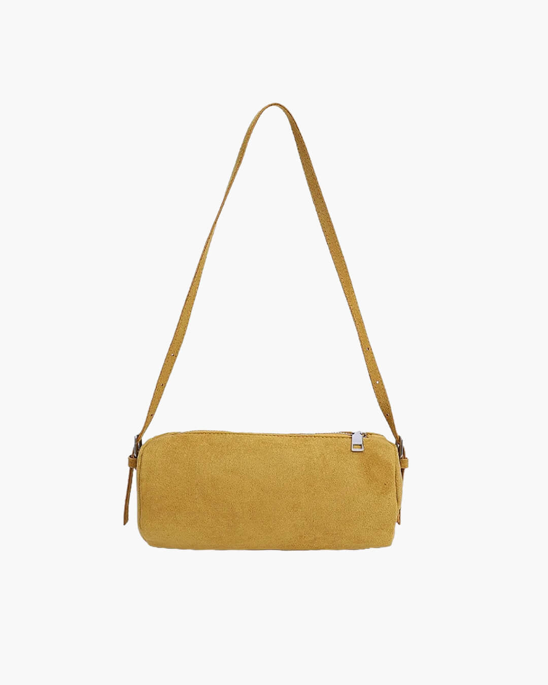 Beatrice Faux Suede Pillow Hobo Shoulder Bag with Zip
