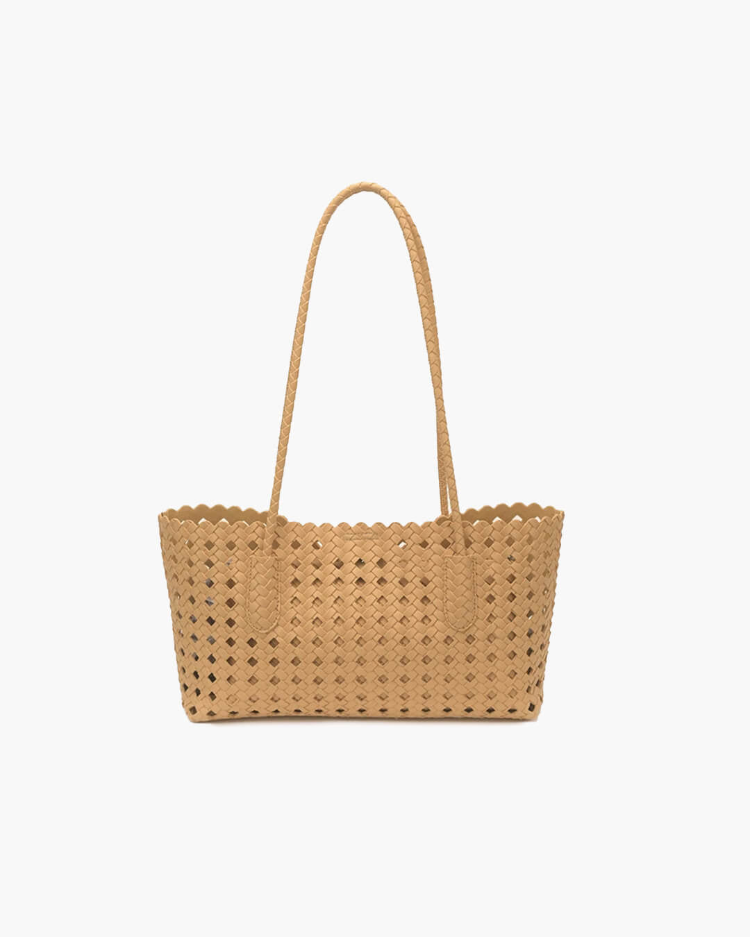 Briana Hollow-Out Woven Shoulder Tote Bag with Open Top – view 4