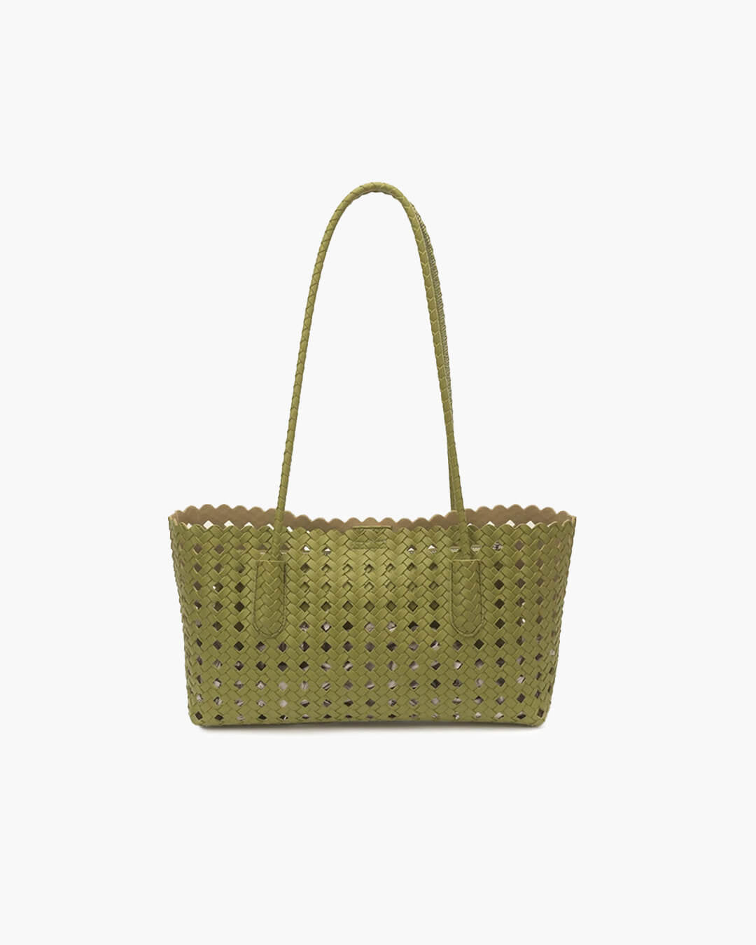 Briana Hollow-Out Woven Shoulder Tote Bag with Open Top – view 11