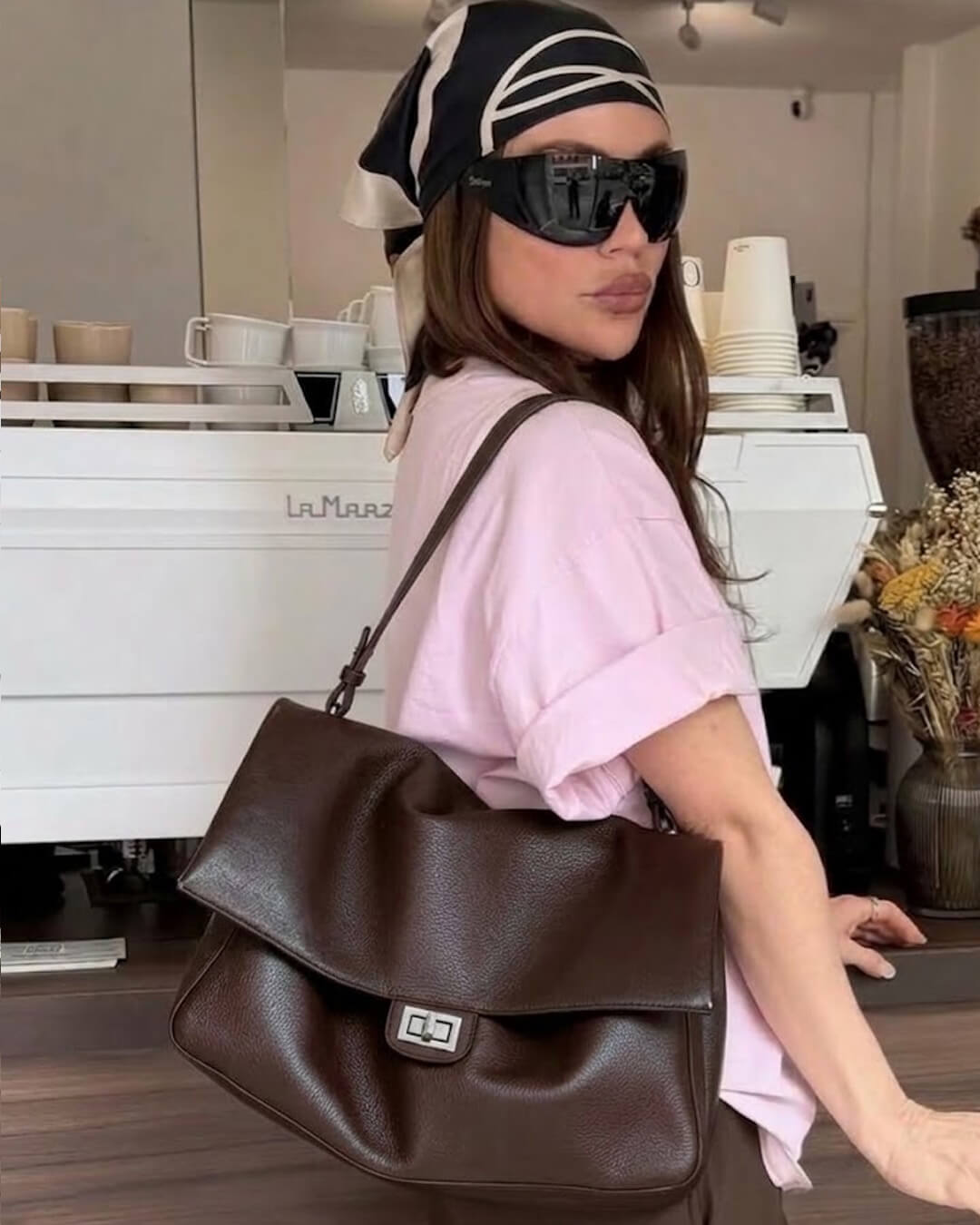 Carla Maxi Flap Vegan Leather Underarm Shoulder Bag – view 9