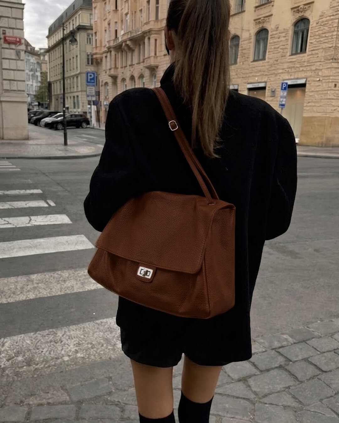 Carla Maxi Flap Vegan Leather Underarm Shoulder Bag – view 12
