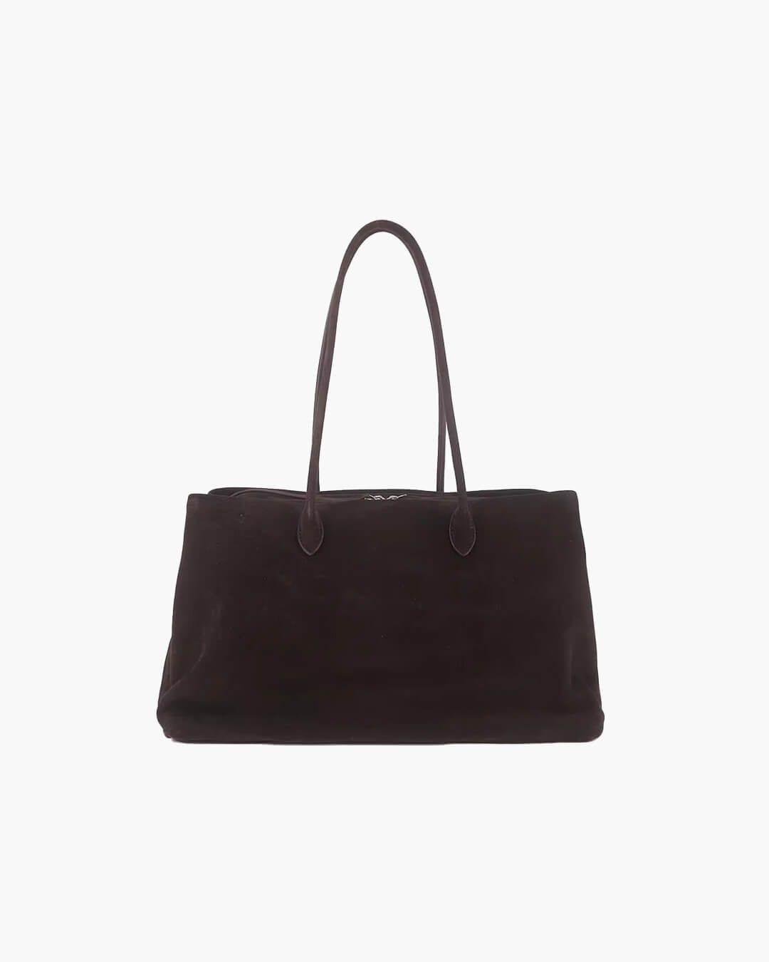 Carly Frosted Faux Suede Tote Bag with Tassel Zip