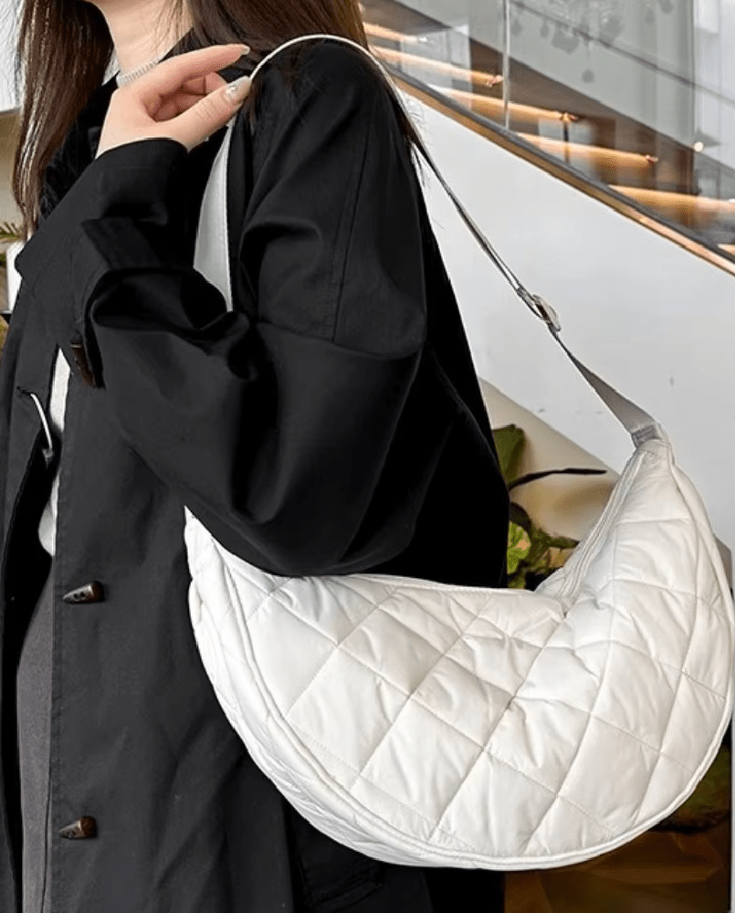 Ella Half-Moon Nylon Crossbody Belt Bag with Adjustable Strap – view 6