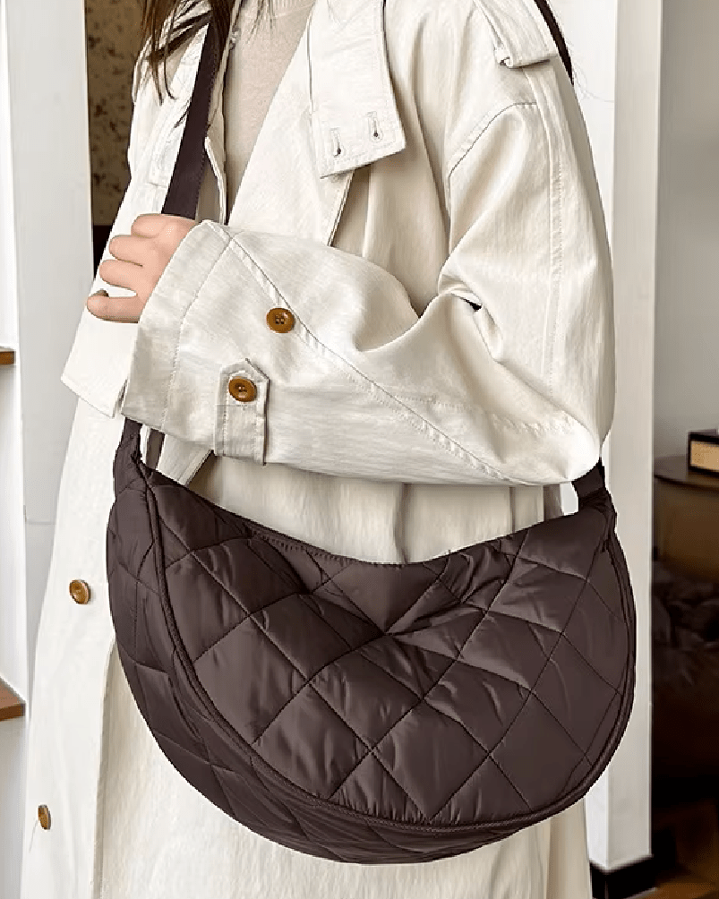 Ella Half-Moon Nylon Crossbody Belt Bag with Adjustable Strap – view 2