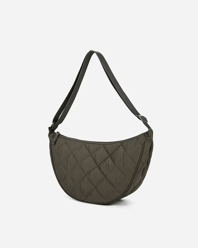 Ella Half-Moon Nylon Crossbody Belt Bag with Adjustable Strap – view 9