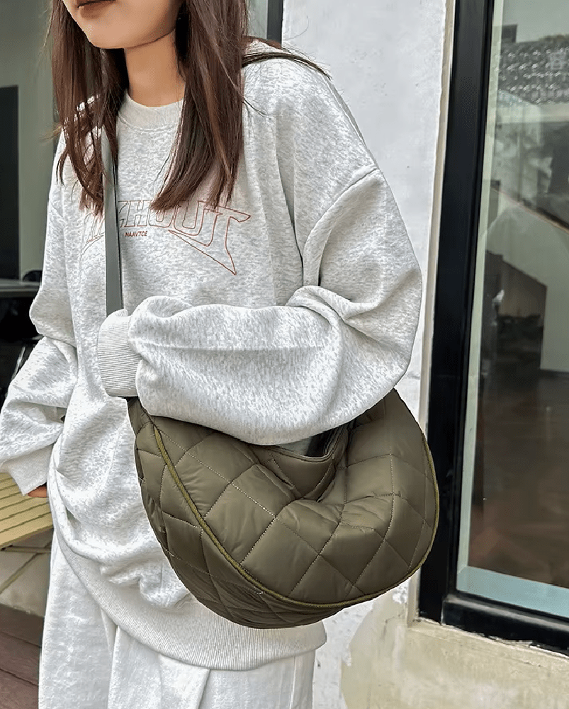 Ella Half-Moon Nylon Crossbody Belt Bag with Adjustable Strap – view 8