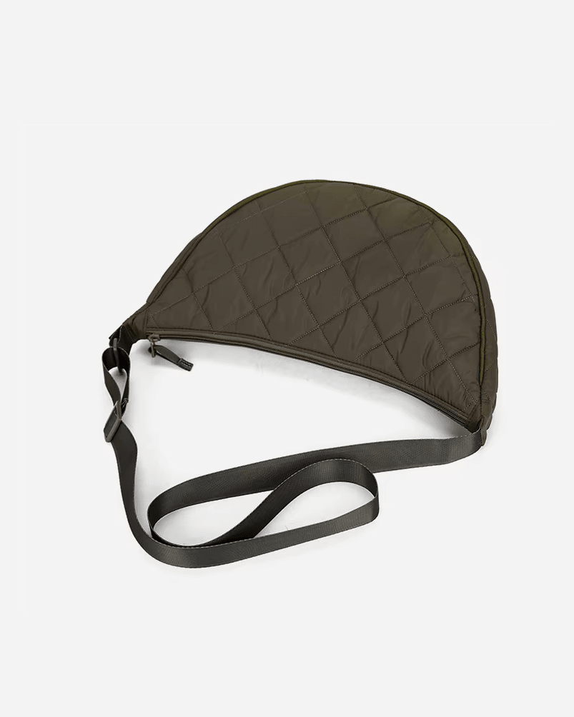 Ella Half-Moon Nylon Crossbody Belt Bag with Adjustable Strap – view 11