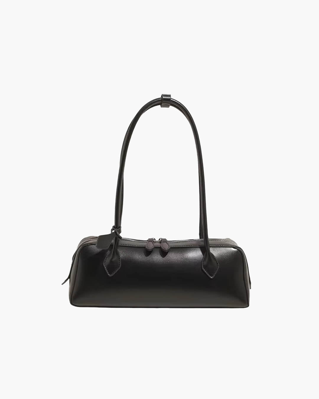 Ella Vintage-Inspired Vegan Leather Baguette Shoulder Bag – view 2