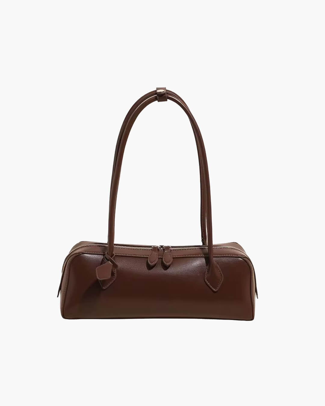 Ella Vintage-Inspired Vegan Leather Baguette Shoulder Bag – view 4