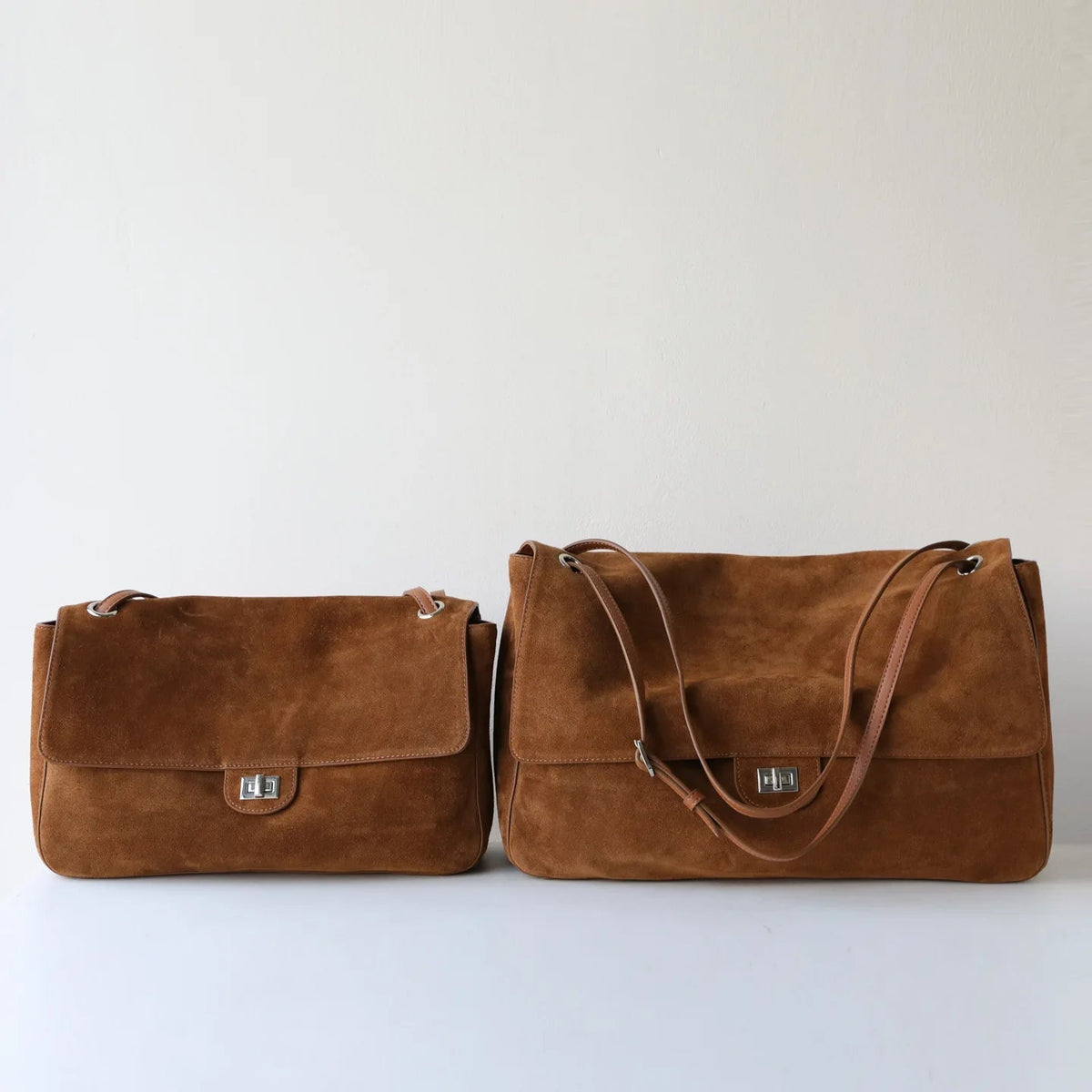 Esther Frosted Vegan Leather Retro Top Handle Tote Bag