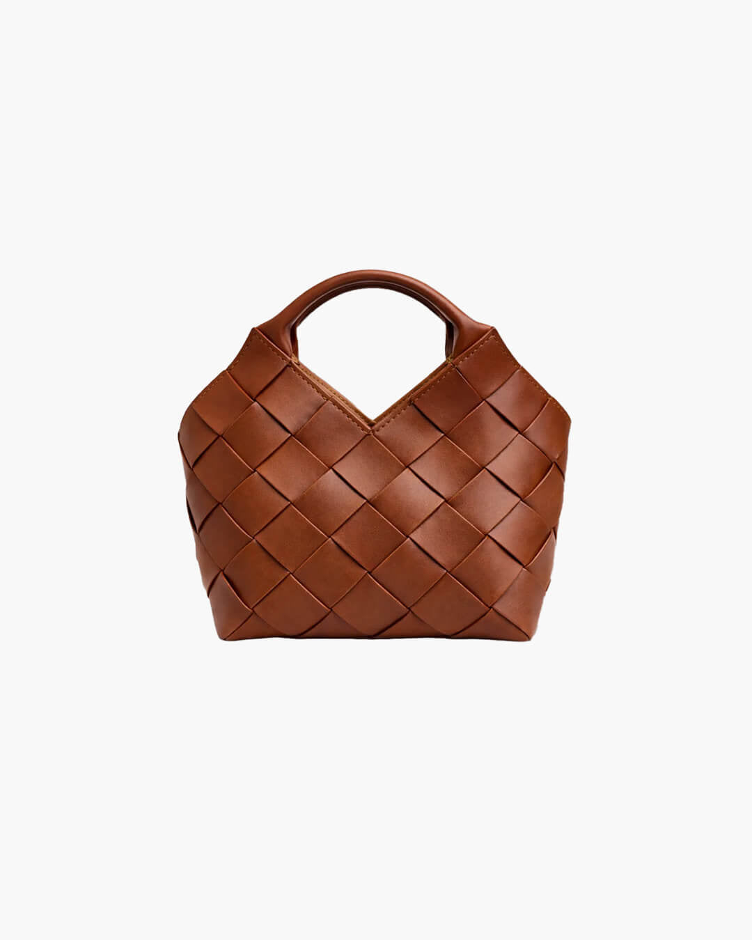 Lucy Woven Straw and Raffia Tote Bag with Faux Leather Trim – view 3