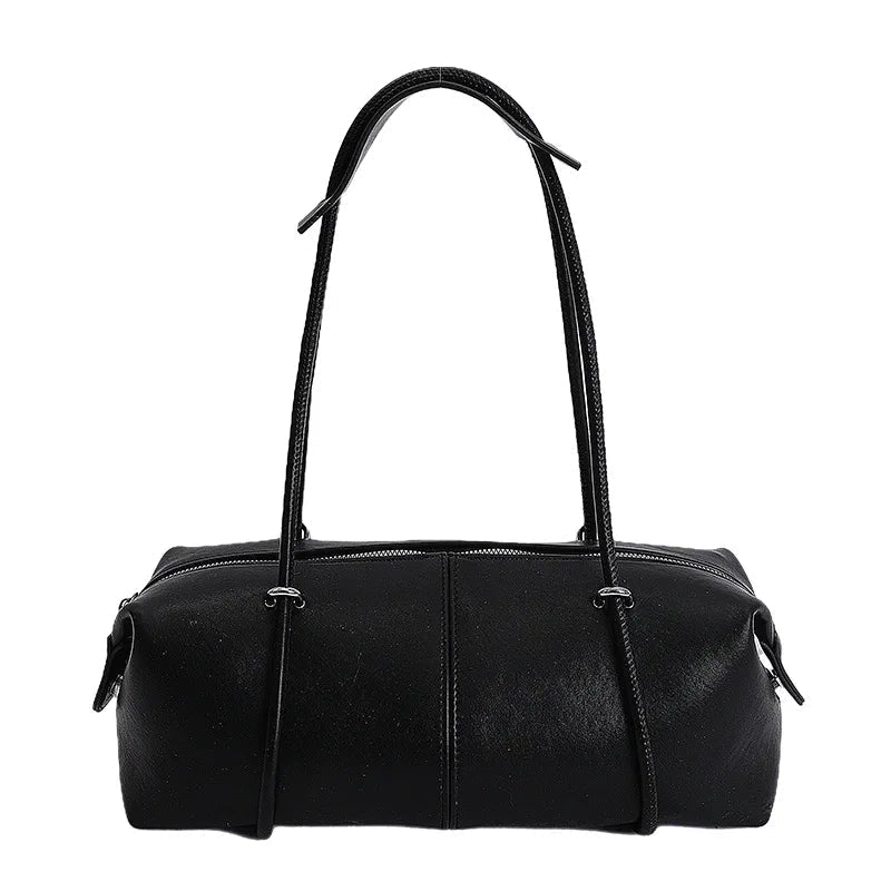 Mila Boston Pillow Vegan Leather Shoulder Bag with Top Zip – view 21