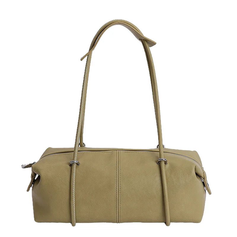 Mila Boston Pillow Vegan Leather Shoulder Bag with Top Zip – view 23