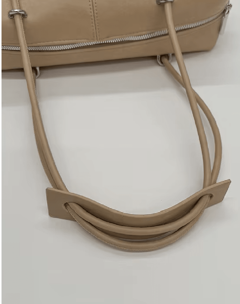Mila Boston Pillow Vegan Leather Shoulder Bag with Top Zip – view 6