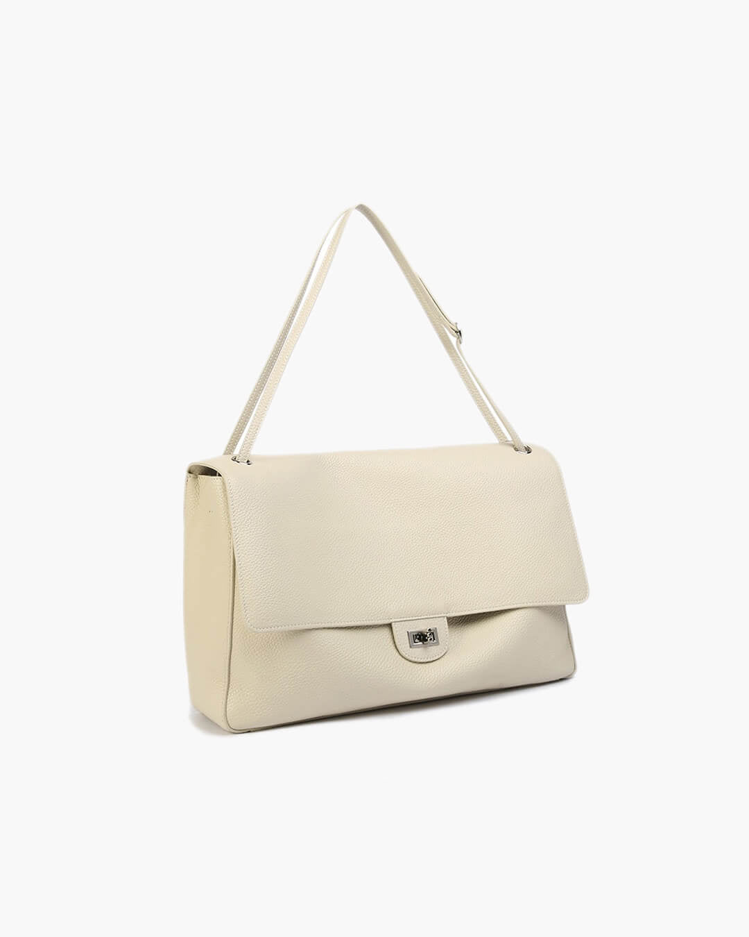 Miriam Structured Vegan Leather Crossbody Satchel with Flap Pocket