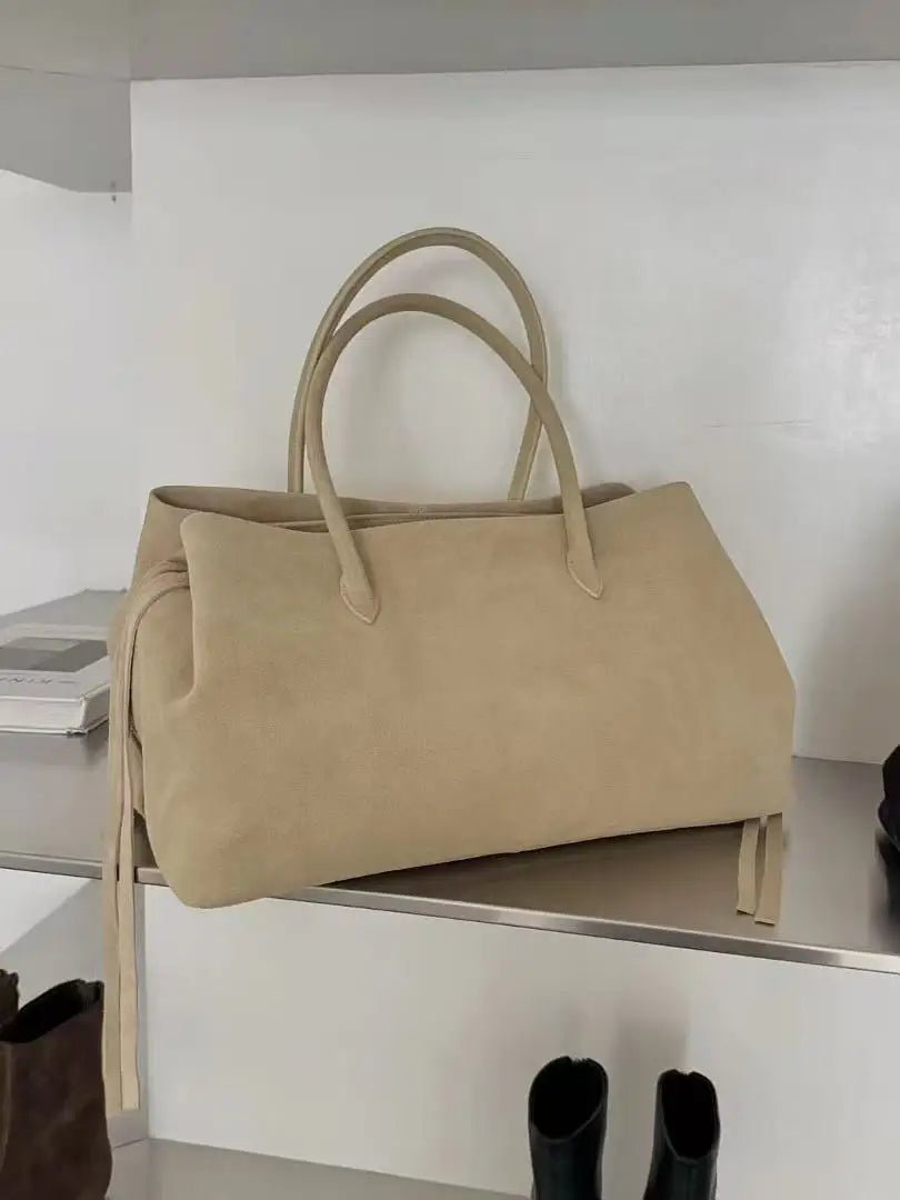 Miriam Vintage Vegan Leather Multi-Compartment Tote with Tassel – view 17