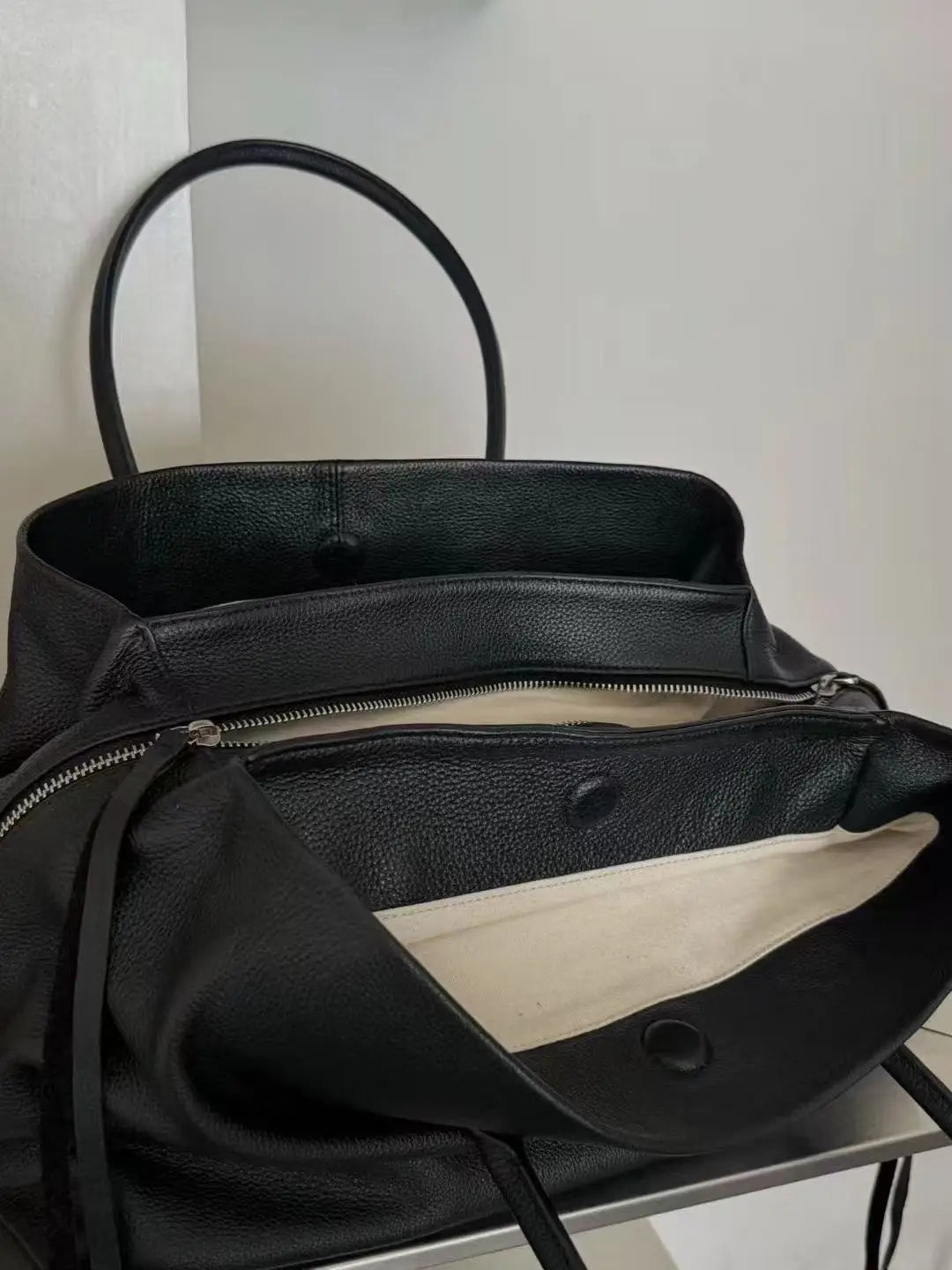 Miriam Vintage Vegan Leather Multi-Compartment Tote with Tassel – view 7