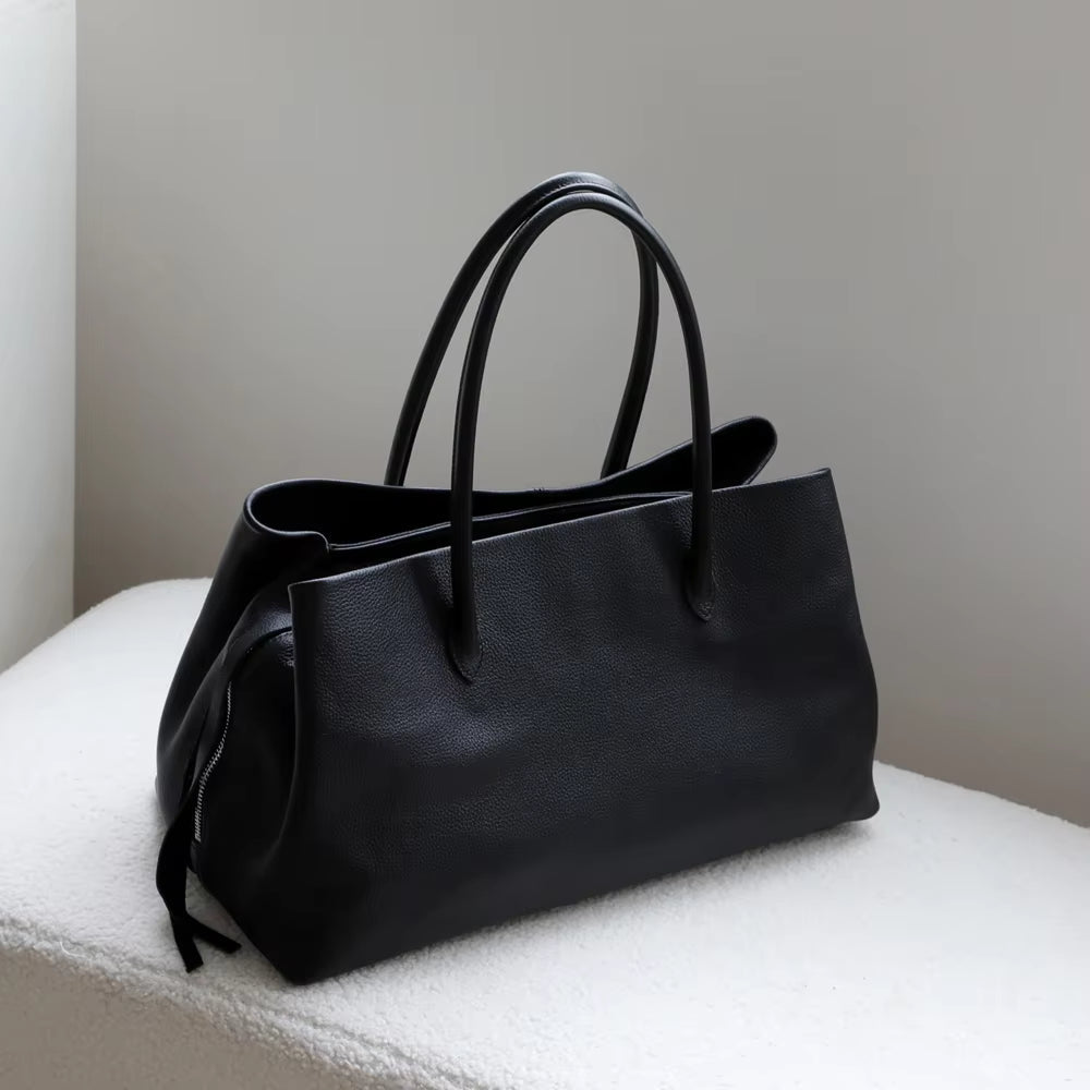 Miriam Vintage Vegan Leather Multi-Compartment Tote with Tassel – view 4