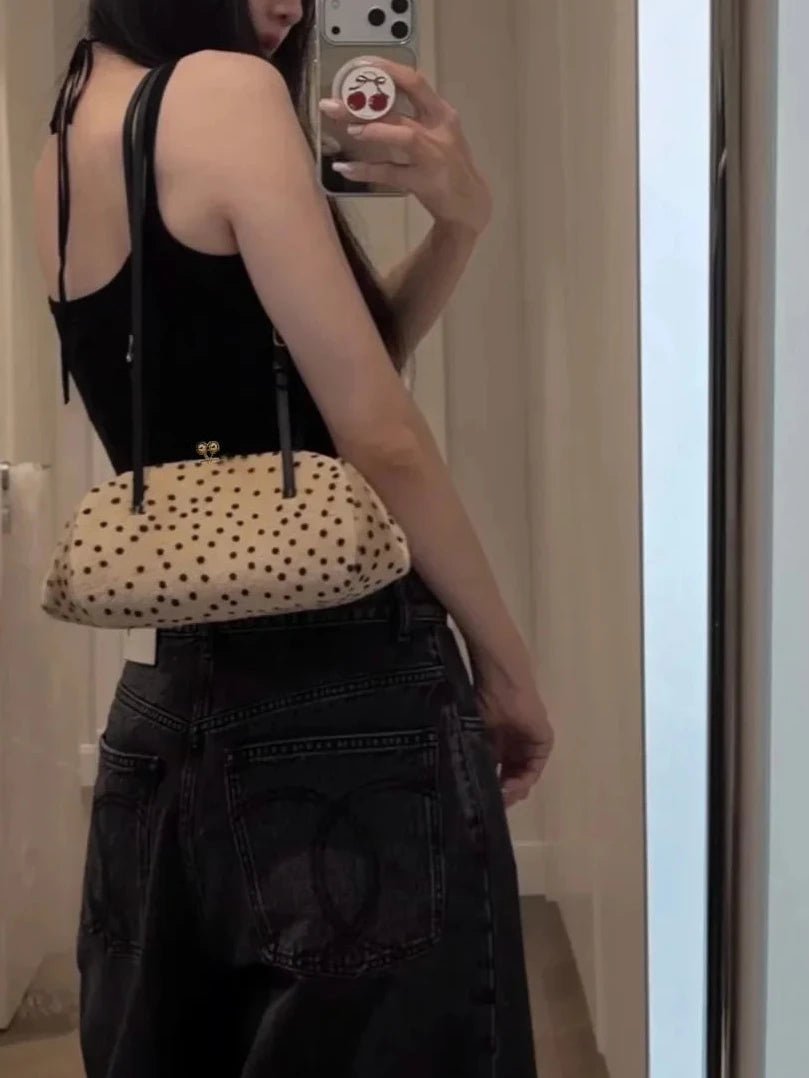 Nina Cheetah-Print Faux Fur Underarm Bag with Kiss-Lock – view 7
