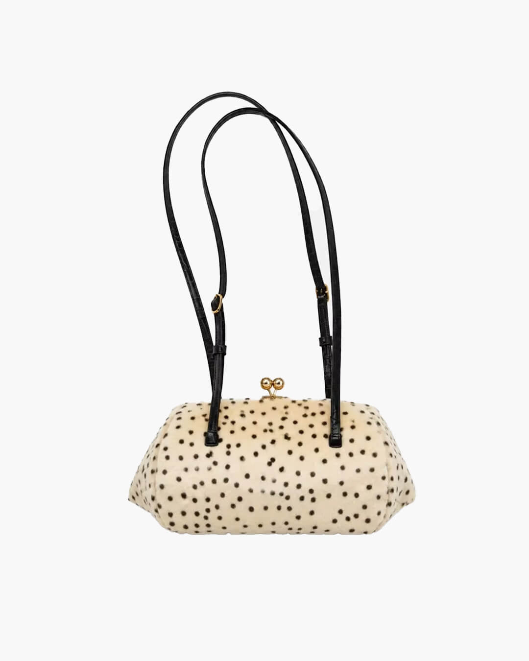 Nina Cheetah-Print Faux Fur Underarm Bag with Kiss-Lock – view 4