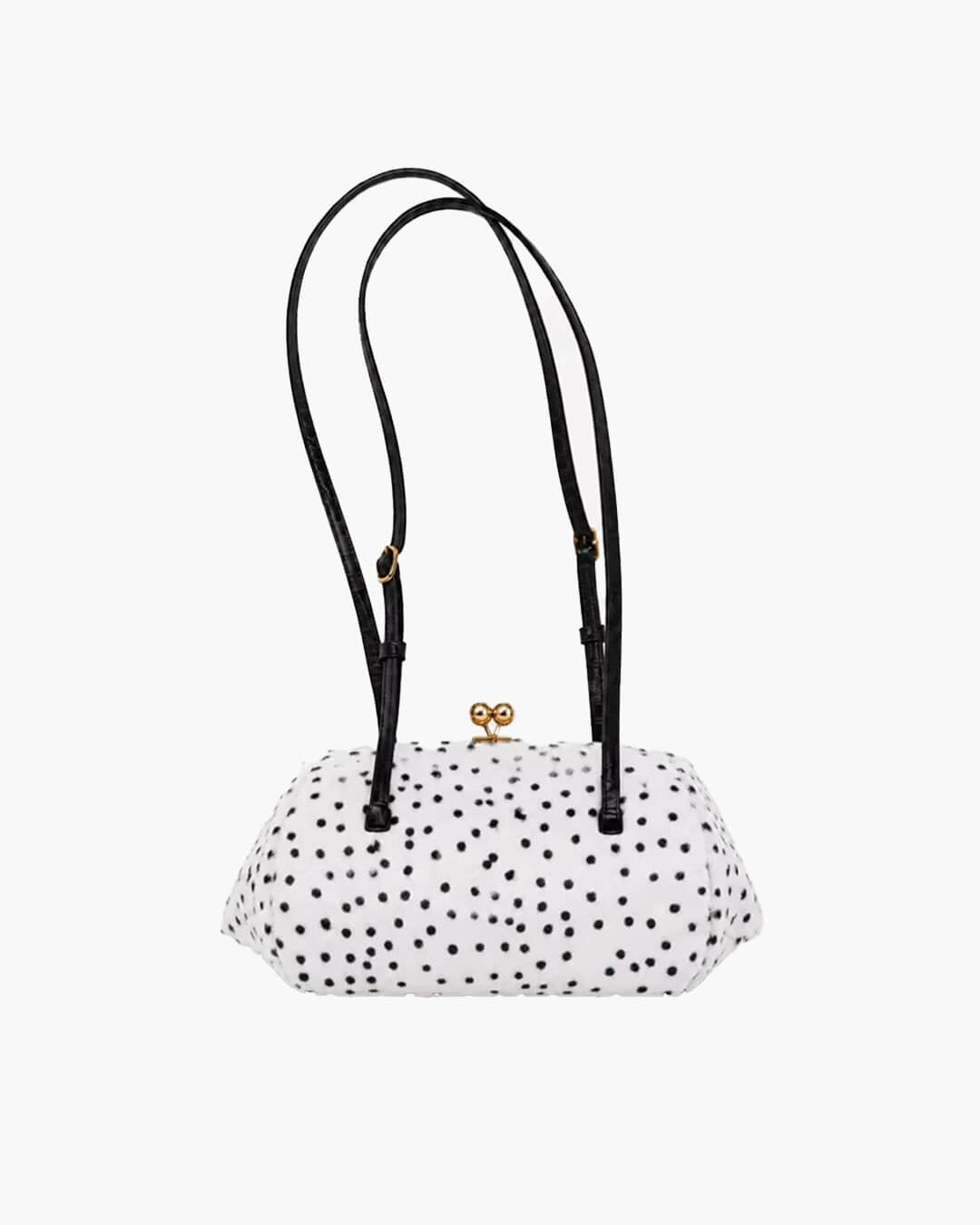 Nina Cheetah-Print Faux Fur Underarm Bag with Kiss-Lock – view 10