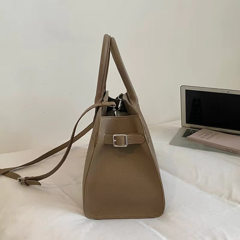 Rose Structured Large Capacity Underarm Tote Bag – view 3