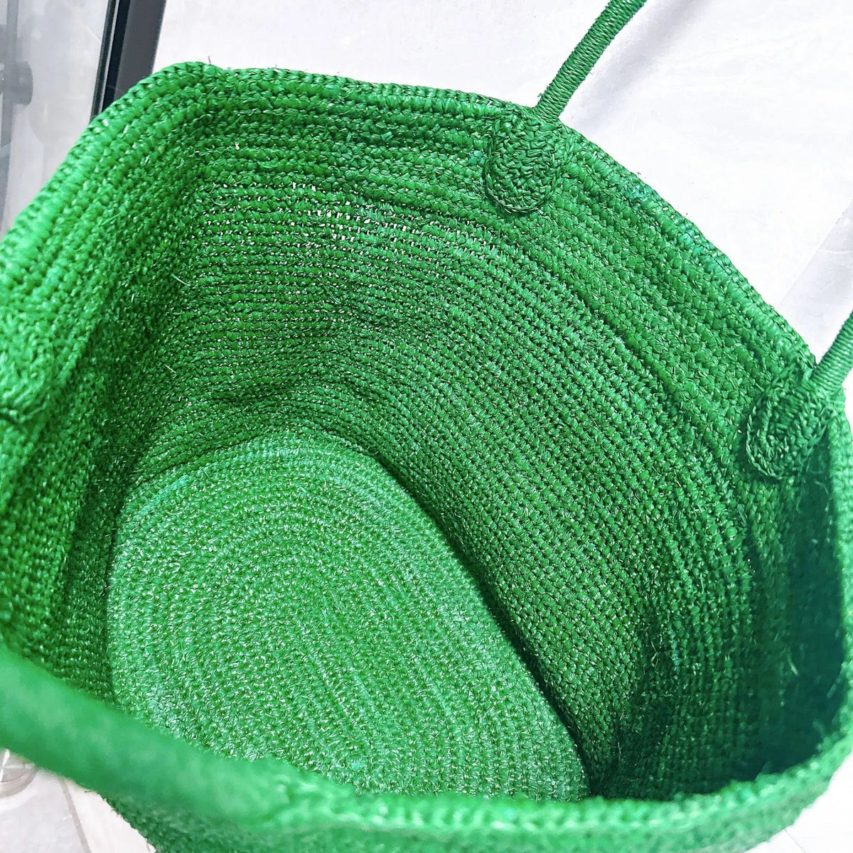Sophia Handwoven Rattan Straw Open Top Tote Bag – view 17