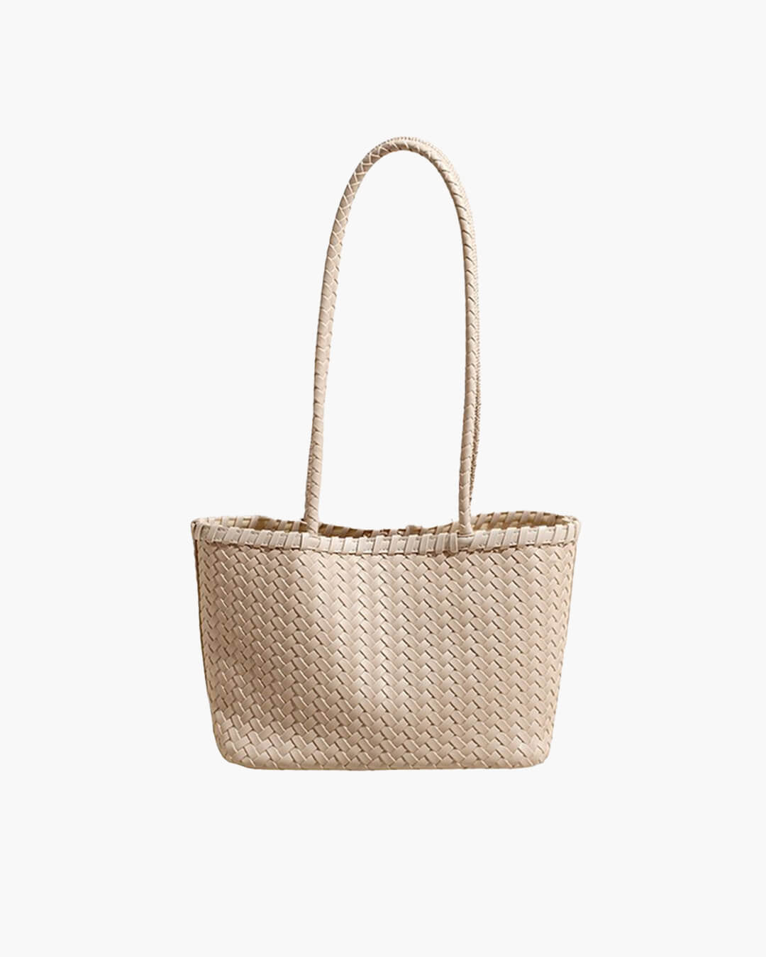 Emma Woven Tote Bag with Bead Pendant and Magnetic Closure – view 16
