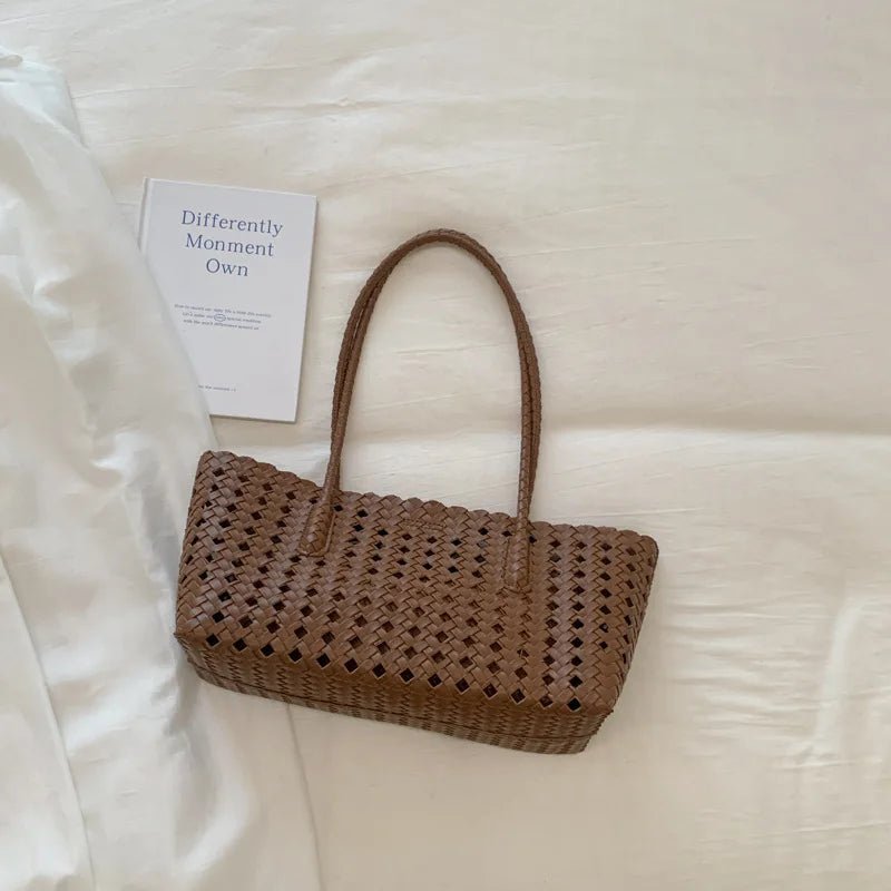 Sophia Lightweight Woven Hollow-Out PU Shoulder Bag – view 7