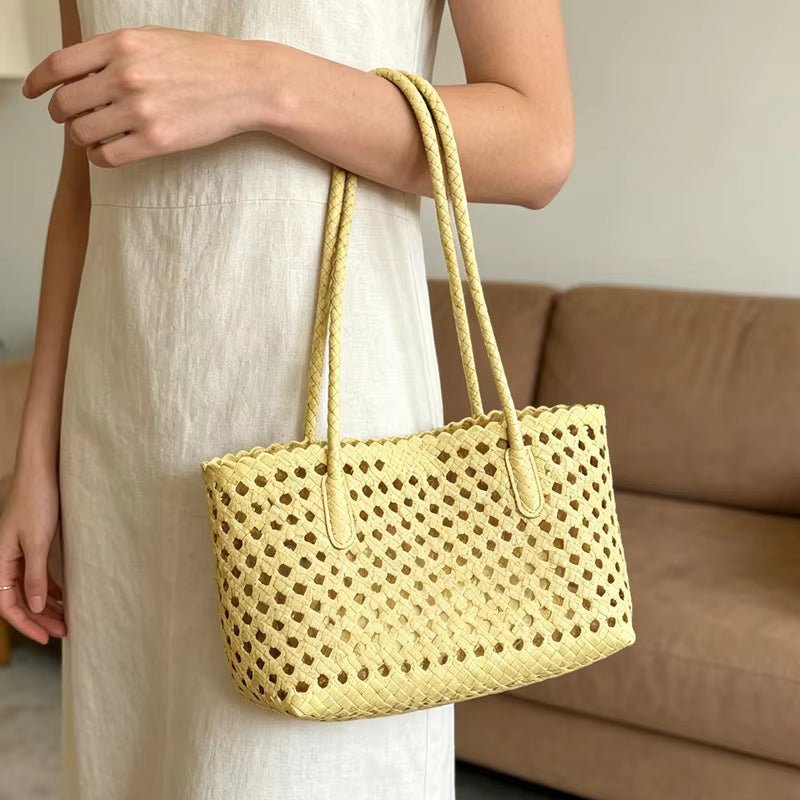 Sophia Lightweight Woven Hollow-Out PU Shoulder Bag – view 8