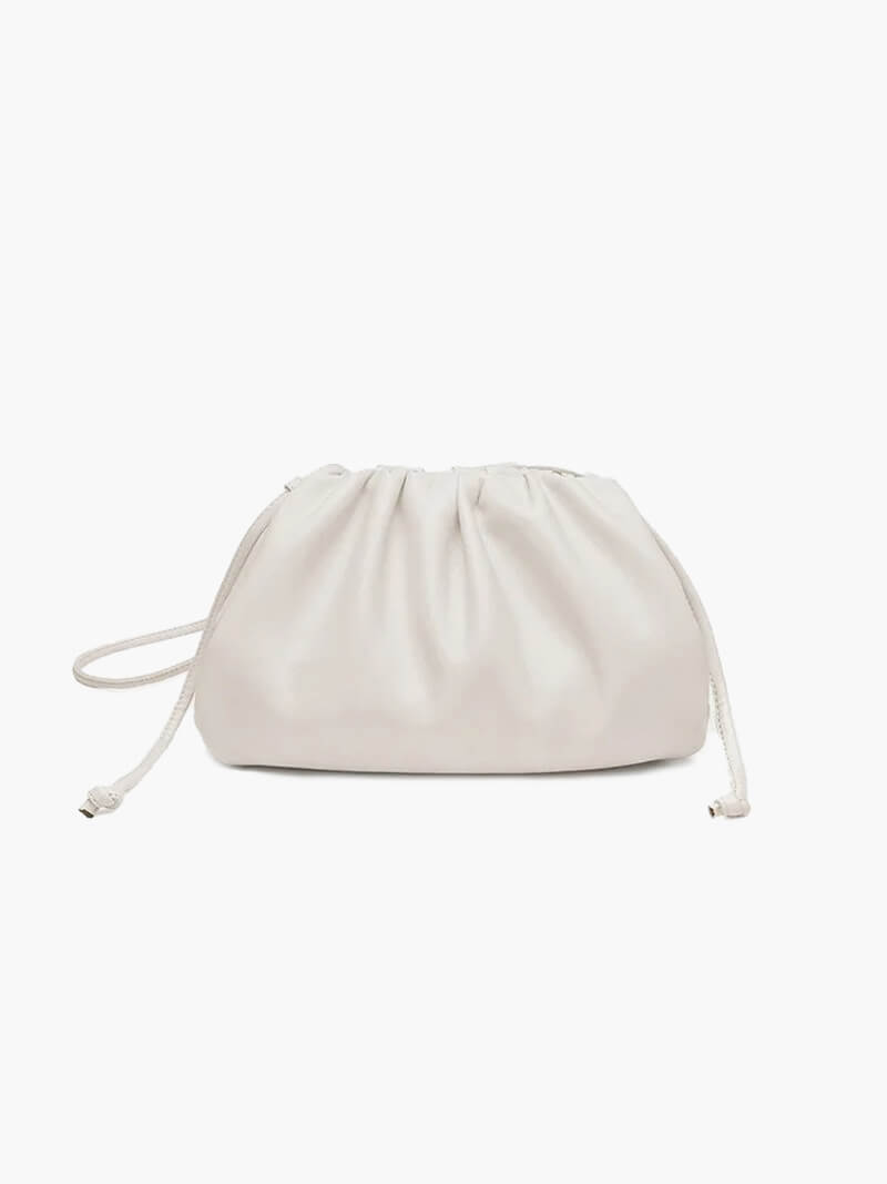 Bellina Vegan Leather Dumpling Crossbody Pouch Bag